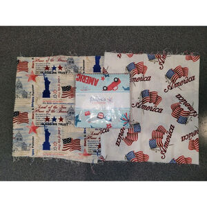 Riley Blake Fabrics Charm 5" 42pc Fireworks Freedom 4th Of July NEW Lot Of Fabri